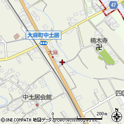 香川県善通寺市大麻町1175周辺の地図