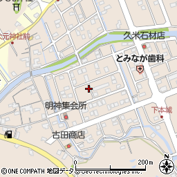 徳島県鳴門市瀬戸町明神下本城周辺の地図