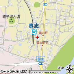 貴志駅前周辺の地図