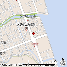 徳島県鳴門市瀬戸町明神下本城158周辺の地図