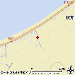 徳島県鳴門市北灘町折野桜井周辺の地図