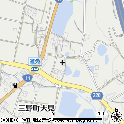 香川県三豊市三野町大見甲-824周辺の地図