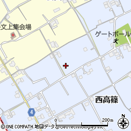 香川県仲多度郡まんのう町西高篠349周辺の地図