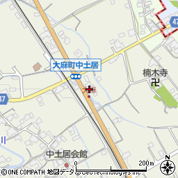 香川県善通寺市大麻町1174周辺の地図