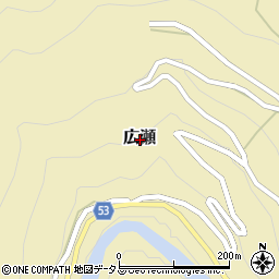 奈良県吉野郡天川村広瀬周辺の地図