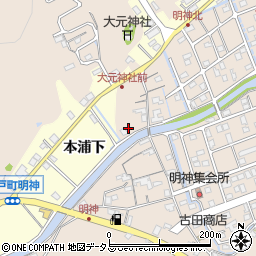 徳島県鳴門市瀬戸町明神上本城58周辺の地図