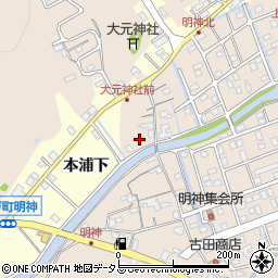 徳島県鳴門市瀬戸町明神上本城61周辺の地図