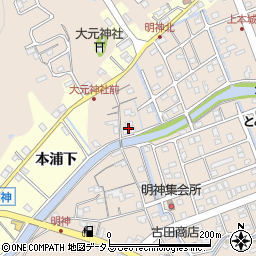 徳島県鳴門市瀬戸町明神上本城56周辺の地図