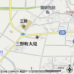 香川県三豊市三野町大見1467周辺の地図