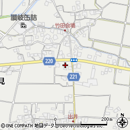 香川県三豊市三野町大見甲-1389周辺の地図