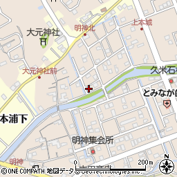 徳島県鳴門市瀬戸町明神上本城188周辺の地図