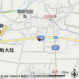 香川県三豊市三野町大見甲-1368-1周辺の地図