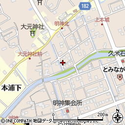 徳島県鳴門市瀬戸町明神上本城190周辺の地図