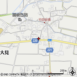 香川県三豊市三野町大見甲-1398周辺の地図