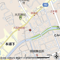 徳島県鳴門市瀬戸町明神上本城214周辺の地図