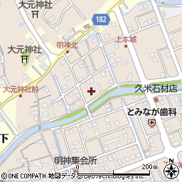 徳島県鳴門市瀬戸町明神上本城177周辺の地図