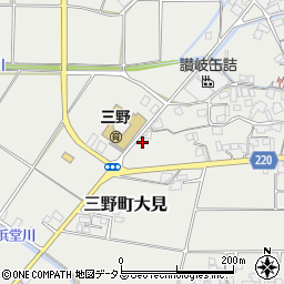 香川県三豊市三野町大見甲-1471周辺の地図
