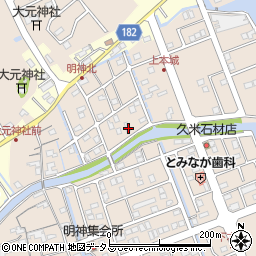 徳島県鳴門市瀬戸町明神上本城168周辺の地図