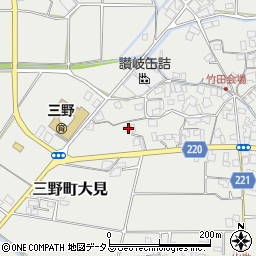 香川県三豊市三野町大見甲-1449周辺の地図
