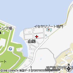 徳島県鳴門市鳴門町高島山路402周辺の地図