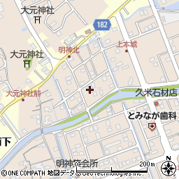 徳島県鳴門市瀬戸町明神上本城172周辺の地図