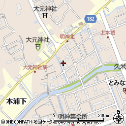 徳島県鳴門市瀬戸町明神上本城202周辺の地図