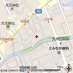 徳島県鳴門市瀬戸町明神上本城169周辺の地図