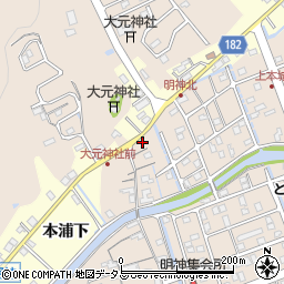 徳島県鳴門市瀬戸町明神上本城39周辺の地図