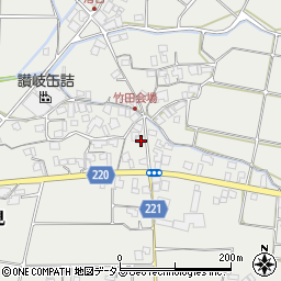 香川県三豊市三野町大見甲-1404-1周辺の地図