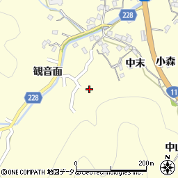 徳島県鳴門市北灘町櫛木中末71周辺の地図