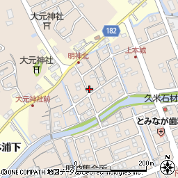徳島県鳴門市瀬戸町明神上本城158周辺の地図