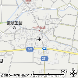 香川県三豊市三野町大見甲-1404周辺の地図