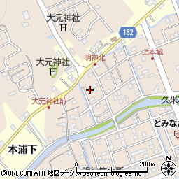 徳島県鳴門市瀬戸町明神上本城203周辺の地図