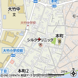 広島県大竹市本町周辺の地図