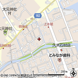 徳島県鳴門市瀬戸町明神上本城165周辺の地図