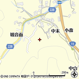 徳島県鳴門市北灘町櫛木中末74周辺の地図
