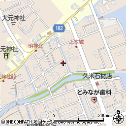 徳島県鳴門市瀬戸町明神上本城164周辺の地図