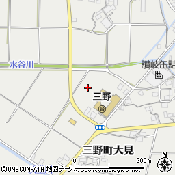 香川県三豊市三野町大見甲-3844-4周辺の地図