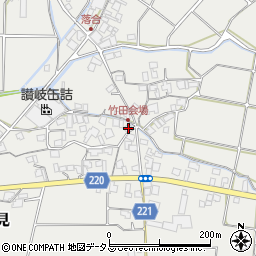 香川県三豊市三野町大見甲-1406周辺の地図