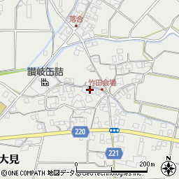 香川県三豊市三野町大見甲-1408周辺の地図