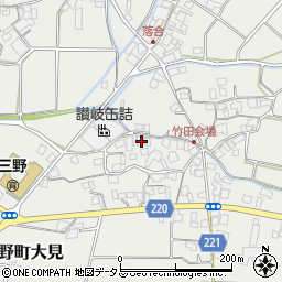 香川県三豊市三野町大見1439周辺の地図