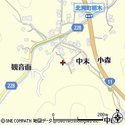 徳島県鳴門市北灘町櫛木中末78周辺の地図