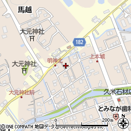 徳島県鳴門市瀬戸町明神上本城151周辺の地図