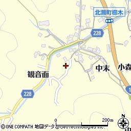 徳島県鳴門市北灘町櫛木中末86周辺の地図