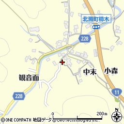 徳島県鳴門市北灘町櫛木中末82周辺の地図