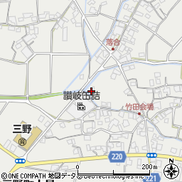 香川県三豊市三野町大見甲-3883周辺の地図