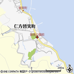 皆実公園前周辺の地図