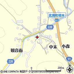 徳島県鳴門市北灘町櫛木中末92周辺の地図