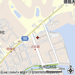 徳島県鳴門市瀬戸町明神上本城92周辺の地図