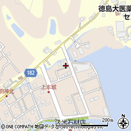 徳島県鳴門市瀬戸町明神上本城87周辺の地図